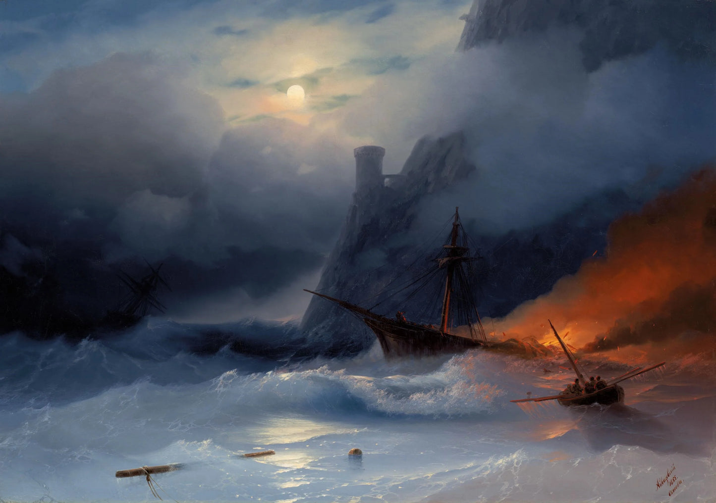 The Tempest – Ivan Aivazovsky (1855) | Canvas Print