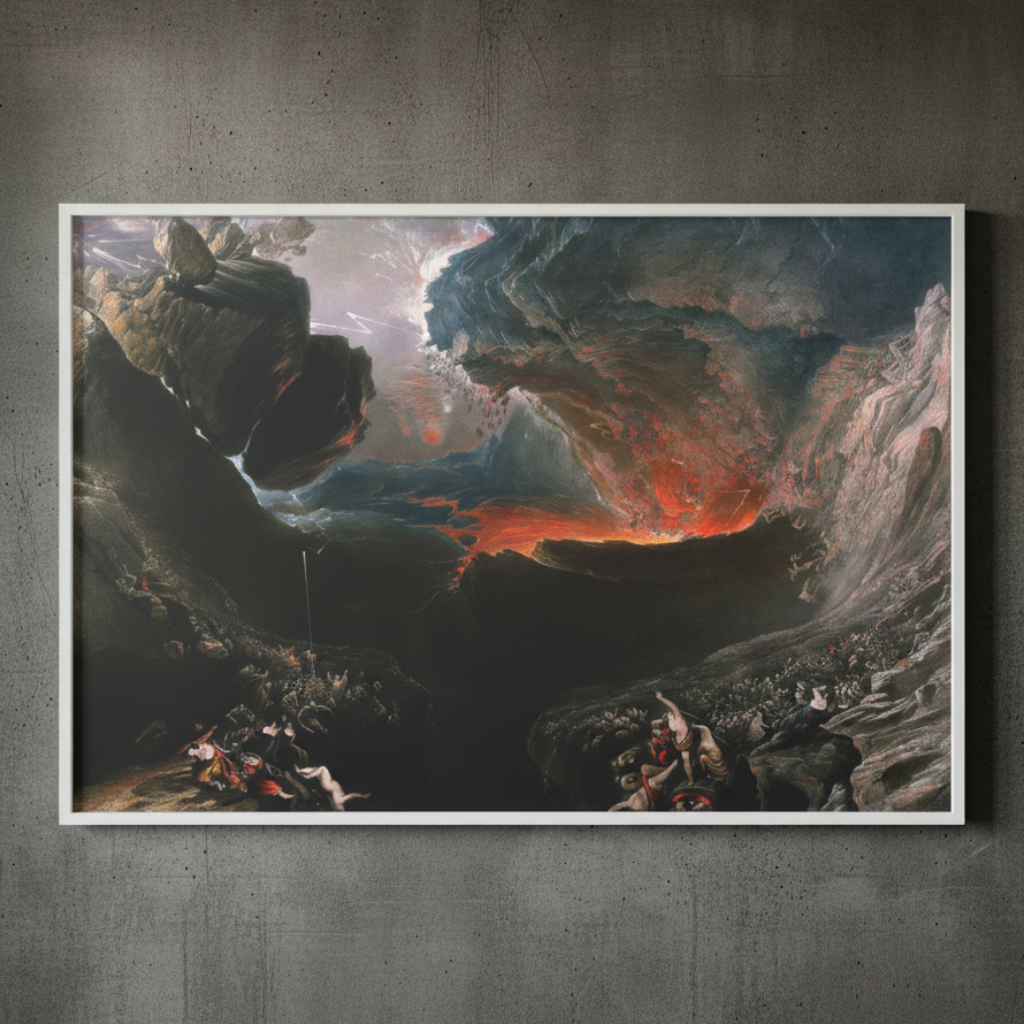 The Great Day of His Wrath – John Martin (1851) | Framed Canvas