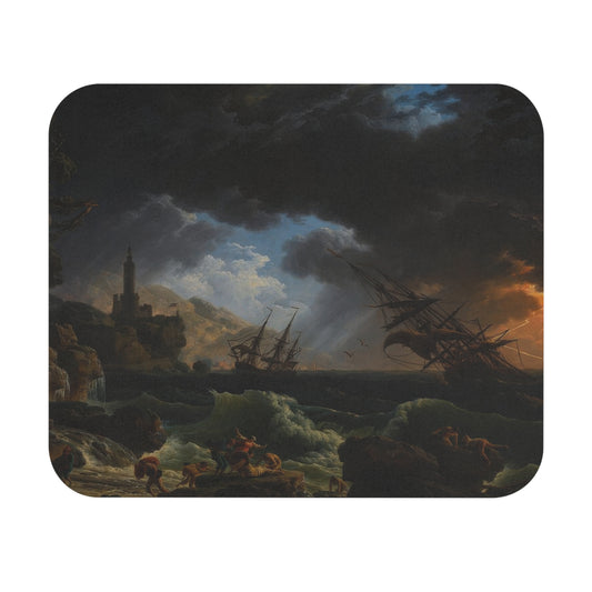 Shipwreck in the Stormy Seas - Claude-Joseph Vernet (1772) | Mouse Pad