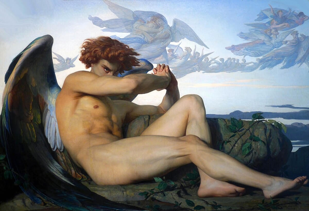 Fallen Angel - Alexandre Cabanel (1847) | Framed Canvas