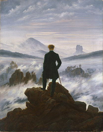 Wanderer Above the Sea Fog - Caspar David Friedrich (1818) | Framed Canvas