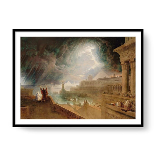 The Seventh Plague of Egypt - John Martin (1823) | Archival Framed Giclée Print