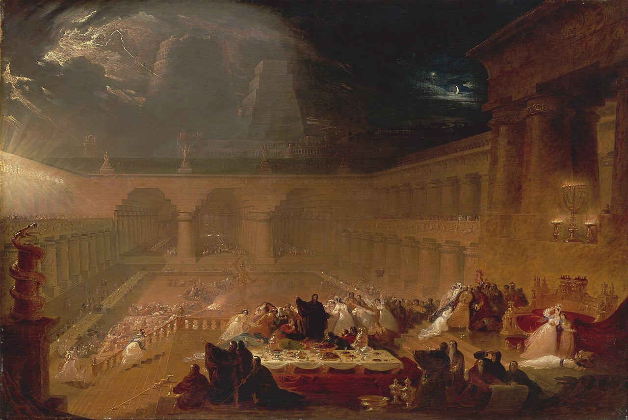 Belshazzar’s Feast – John Martin (1821) | Framed Canvas