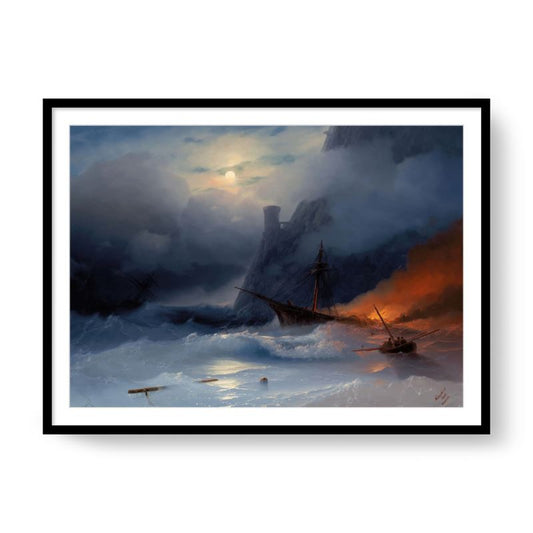 The Tempest – Ivan Aivazovsky (1855) | Archival Framed Giclée Print