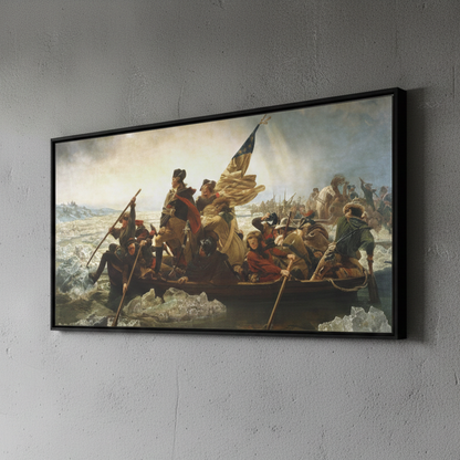 Washington Crossing the Delaware – Emanuel Leutze (1851) | Framed Canvas