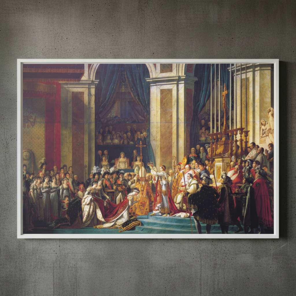 The Coronation of Napoleon - Jacques-Louis David (1807) | Framed Canvas
