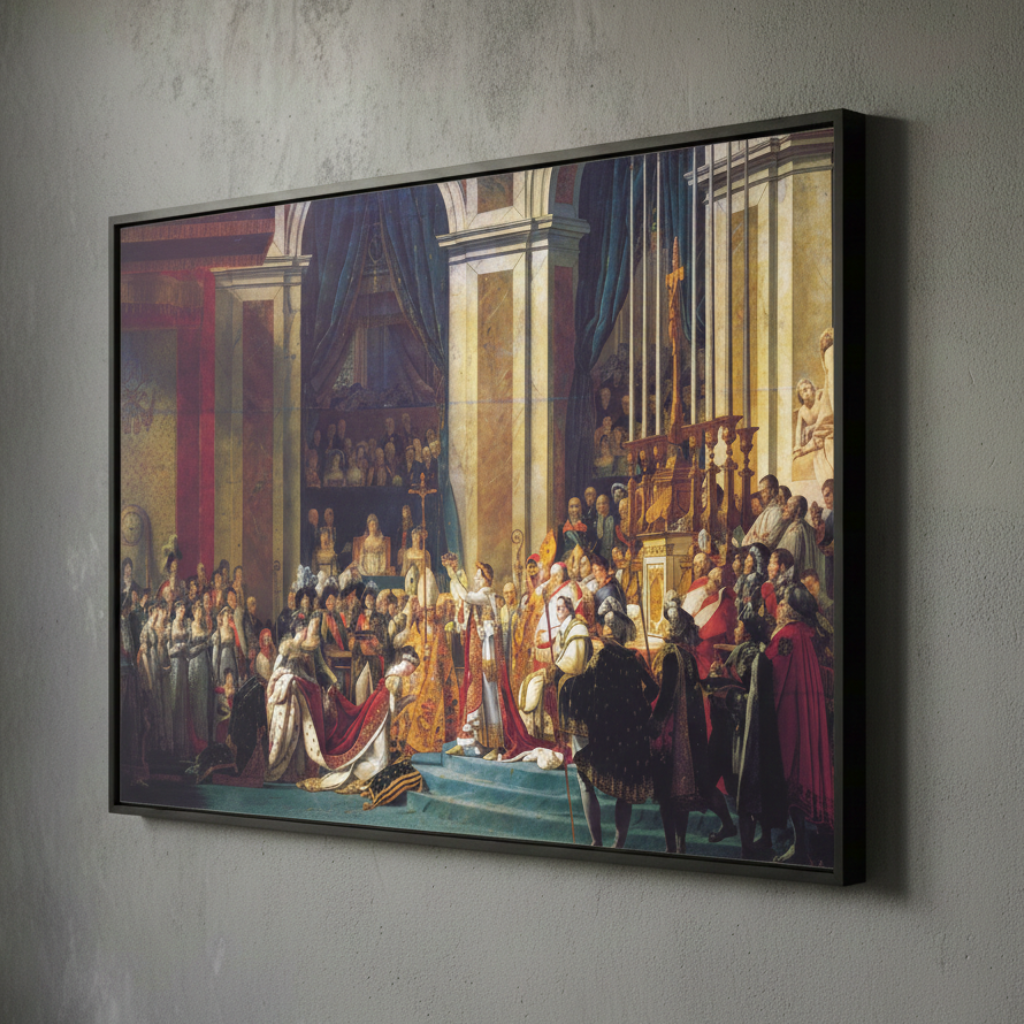The Coronation of Napoleon - Jacques-Louis David (1807) | Framed Canvas