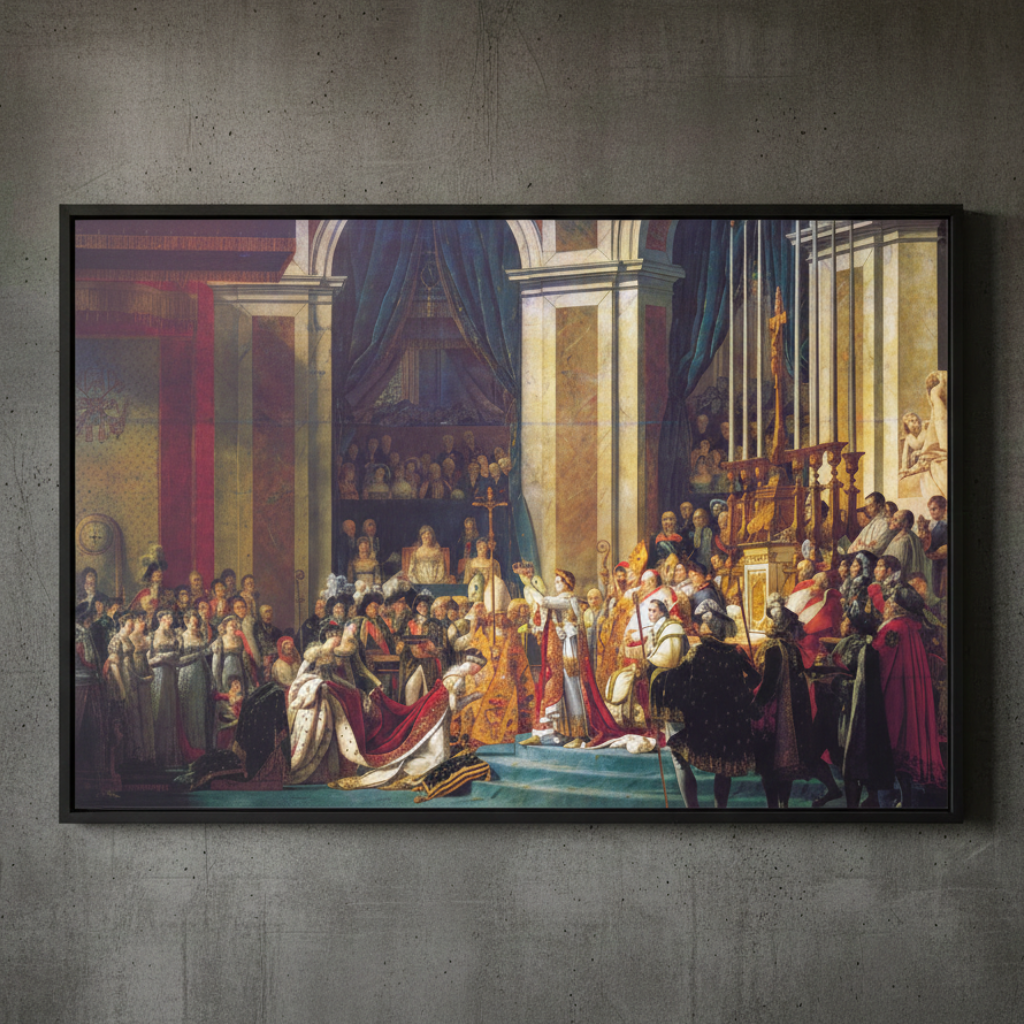 The Coronation of Napoleon - Jacques-Louis David (1807) | Framed Canvas