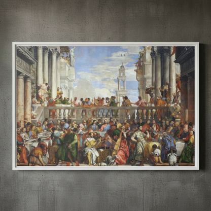 The Wedding at Cana - Paolo Veronese (1563) | Framed Canvas
