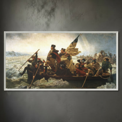 Washington Crossing the Delaware – Emanuel Leutze (1851) | Framed Canvas