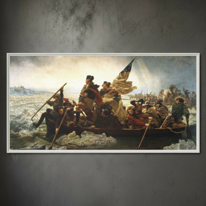 Washington Crossing the Delaware – Emanuel Leutze (1851) | Framed Canvas