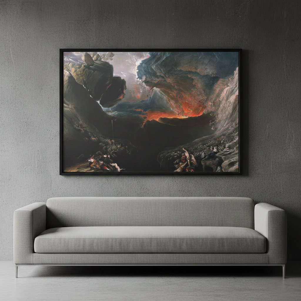The Great Day of His Wrath – John Martin (1851) | Framed Canvas
