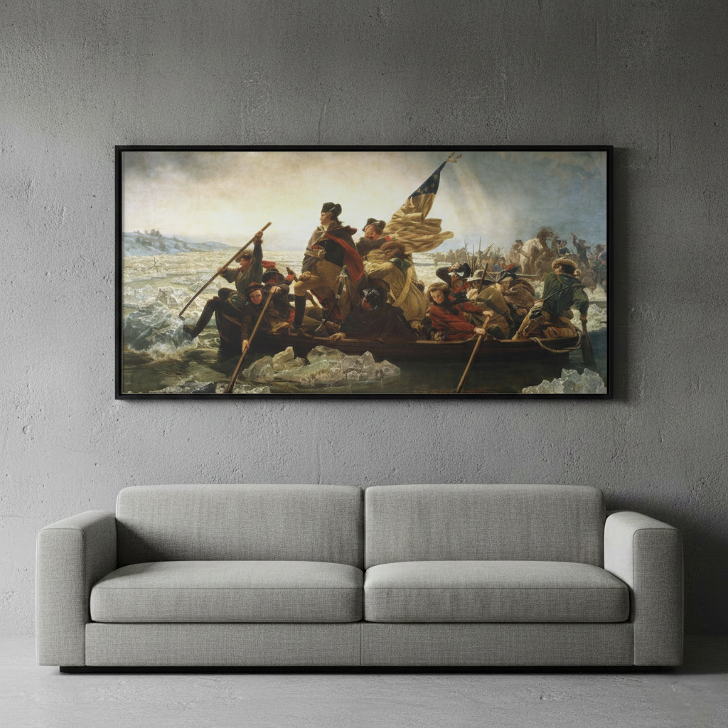 Washington Crossing the Delaware – Emanuel Leutze (1851) | Framed Canvas