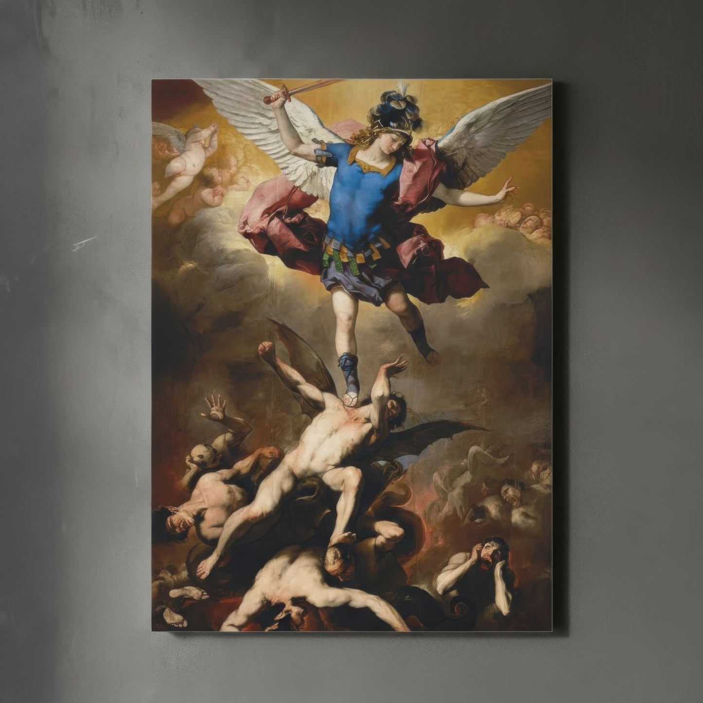 The Fall of the Rebel - Luca Giordano (1666) | Canvas Print