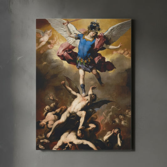 The Fall of the Rebel - Luca Giordano (1666) | Canvas Print