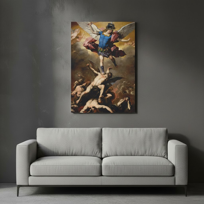 The Fall of the Rebel - Luca Giordano (1666) | Canvas Print