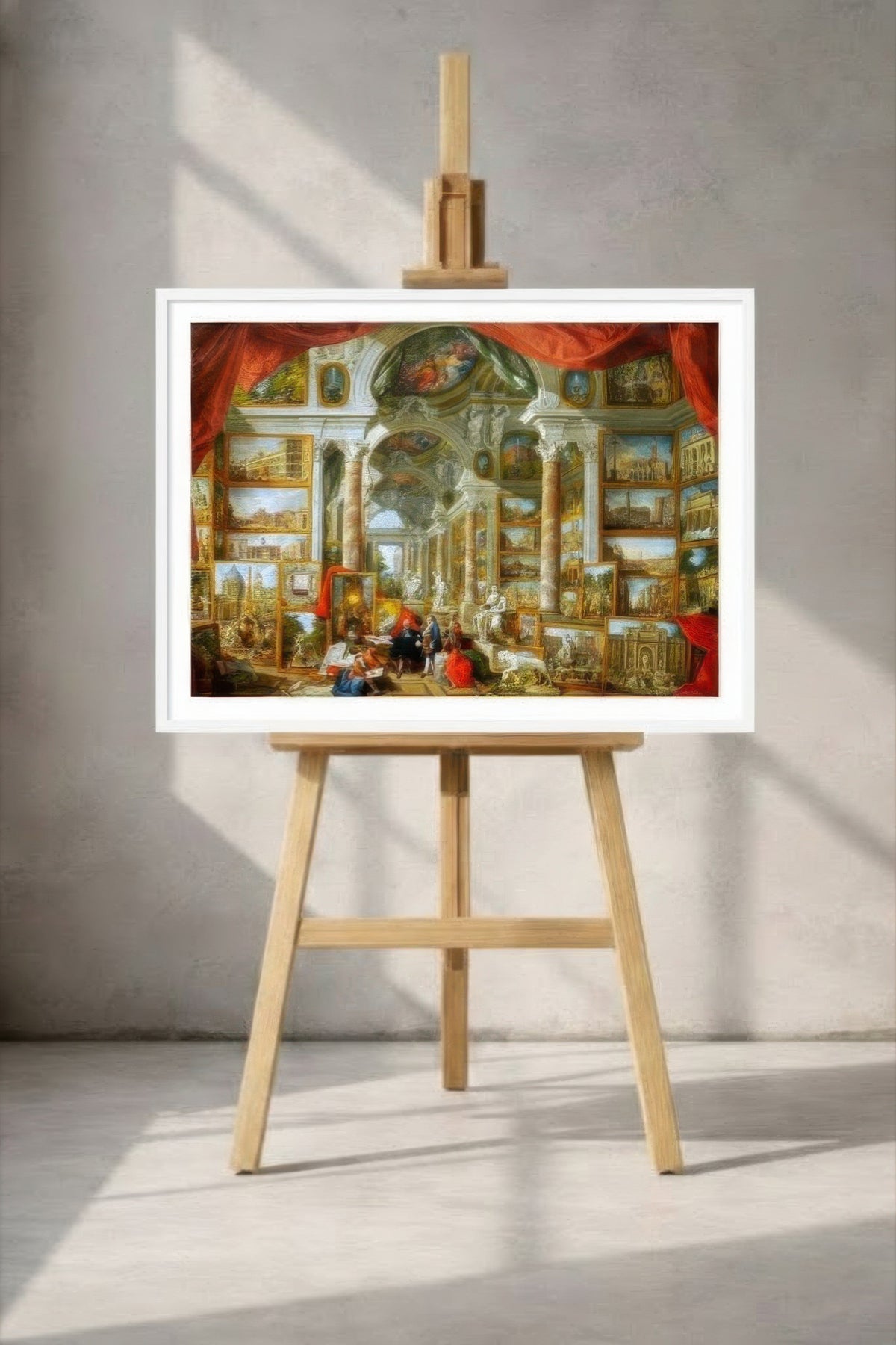 Gallery of Views of Modern Rome – Giovanni Paolo Panini (1759) | Archival Framed Giclée Print