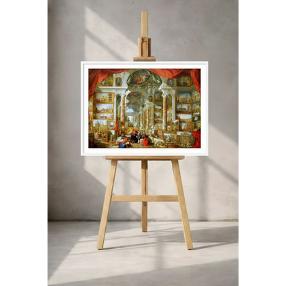 Gallery of Views of Modern Rome – Giovanni Paolo Panini (1759) | Archival Framed Giclée Print