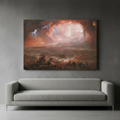 The Destruction of Pompeii and Herculaneum - John Martin (1822) | Canvas Print