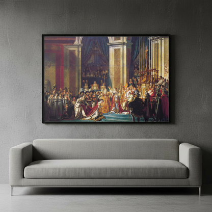 The Coronation of Napoleon - Jacques-Louis David (1807) | Framed Canvas