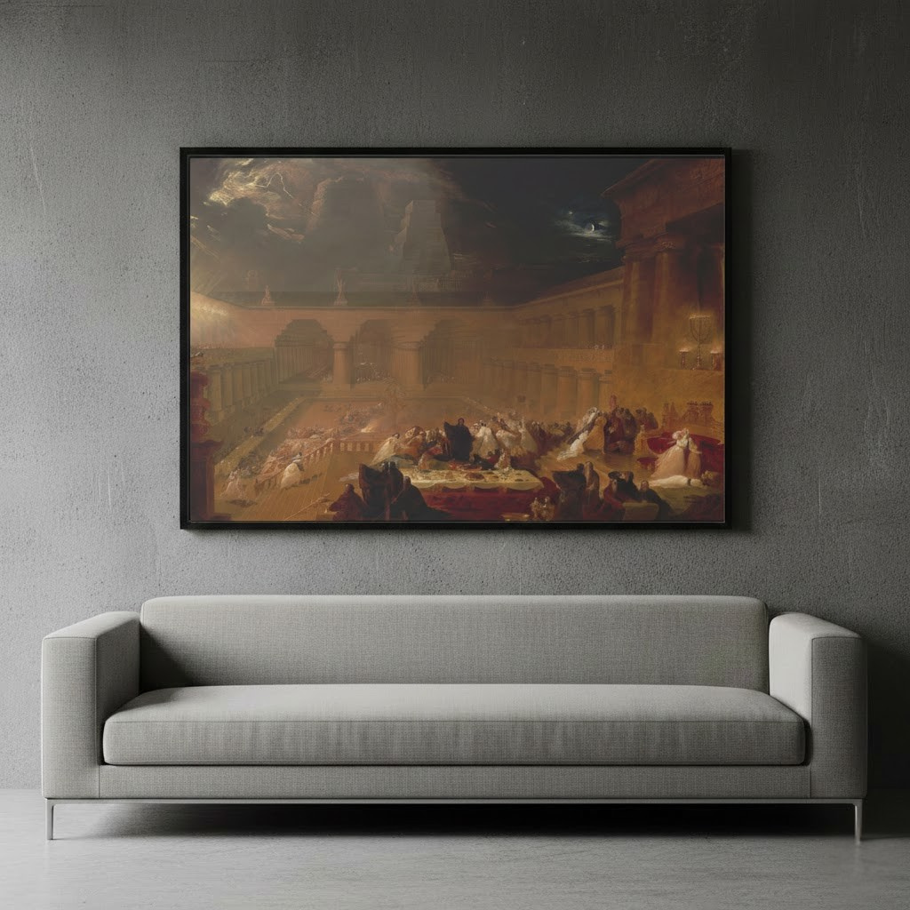 Belshazzar’s Feast – John Martin (1821) | Framed Canvas