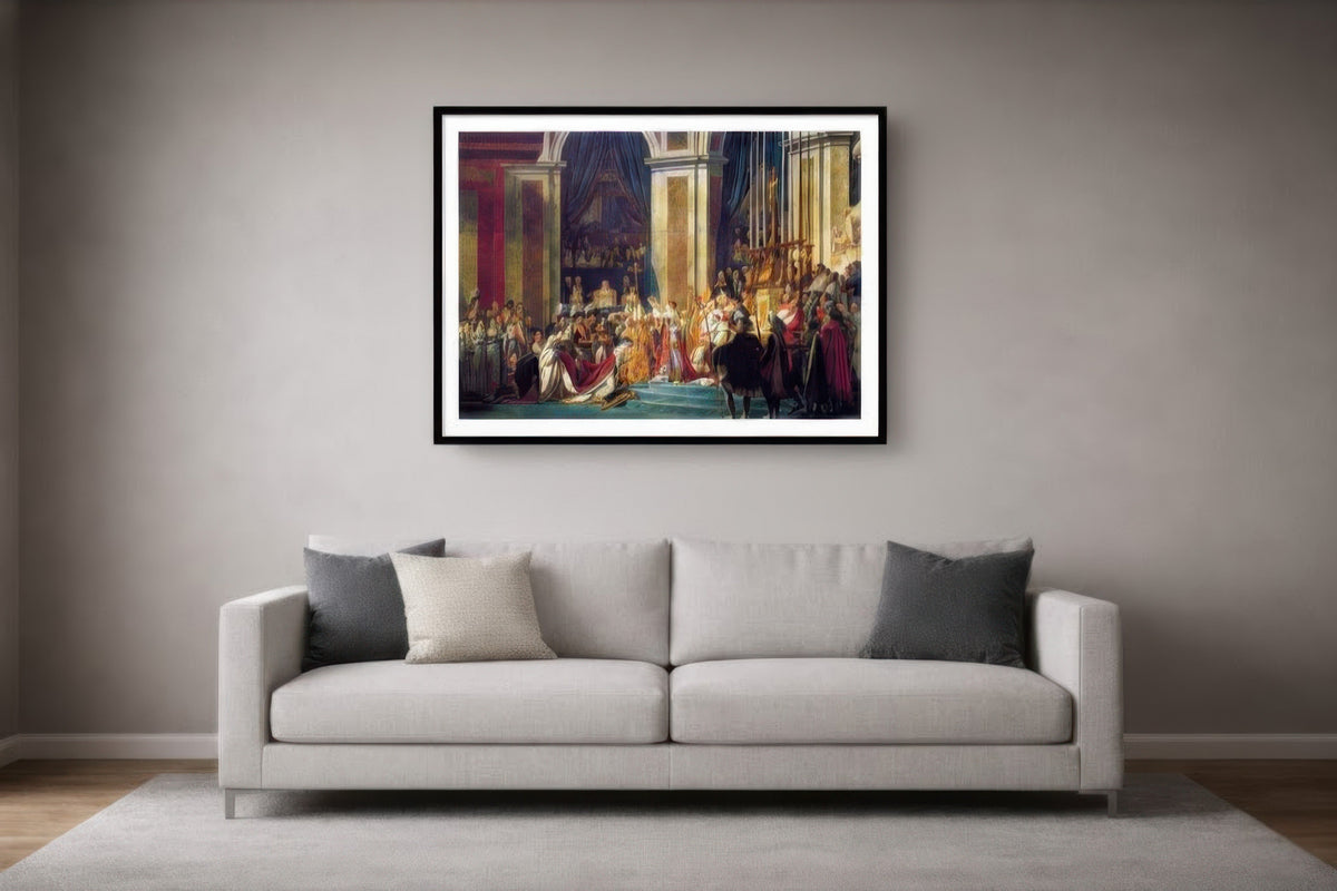 The Coronation of Napoleon - Jacques-Louis David (1807) | Archival Framed Giclée Print