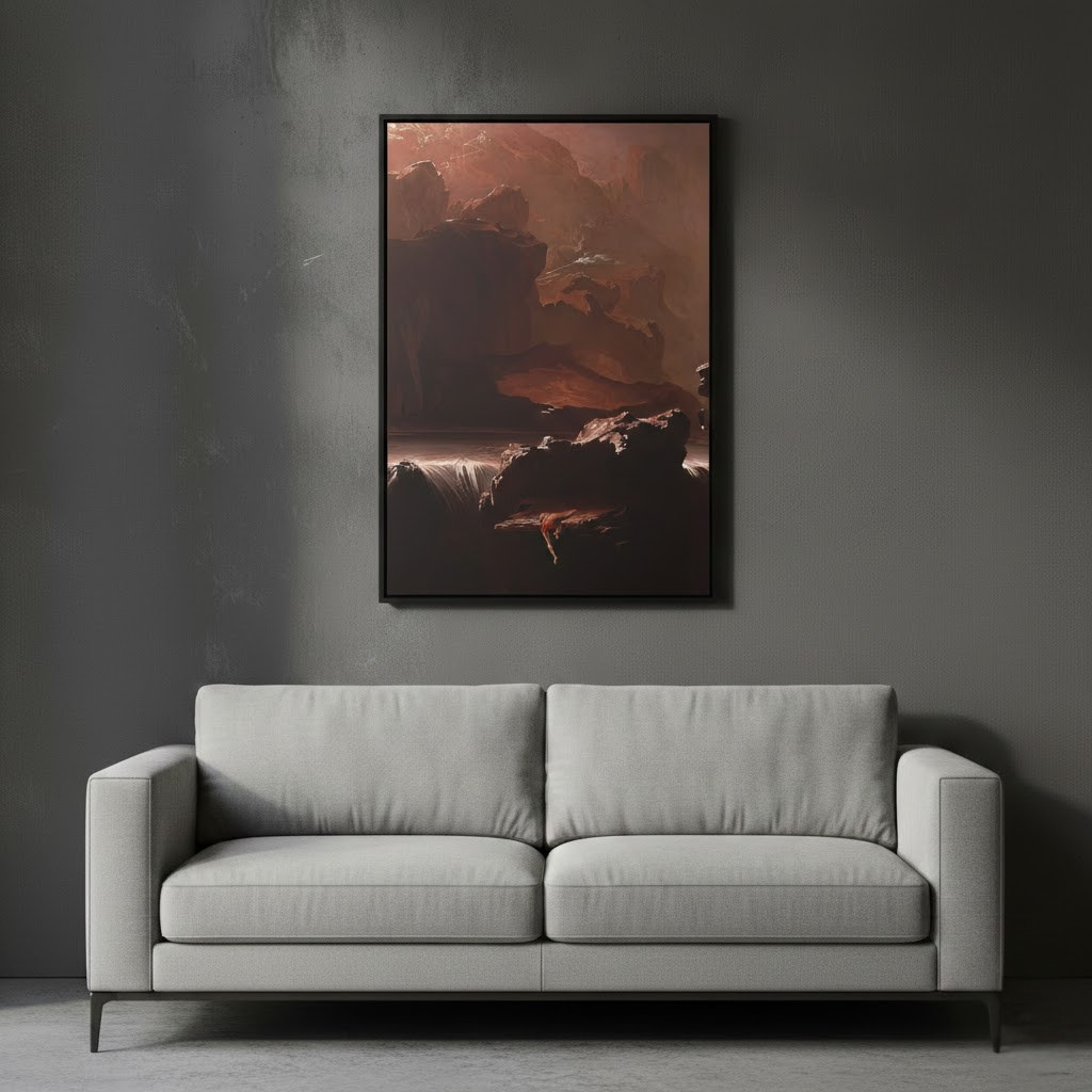 Sadak in Search of Water - John Martin (1812) | Framed Canvas