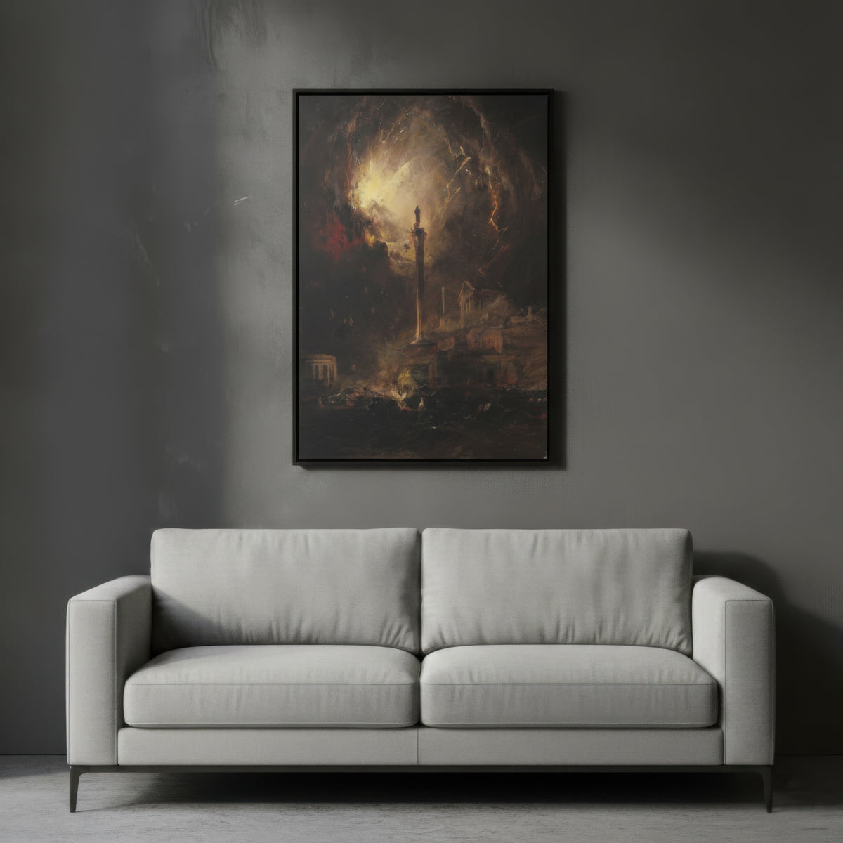 The Last Days of Pompeii – James Hamilton (1864) | Framed Canvas