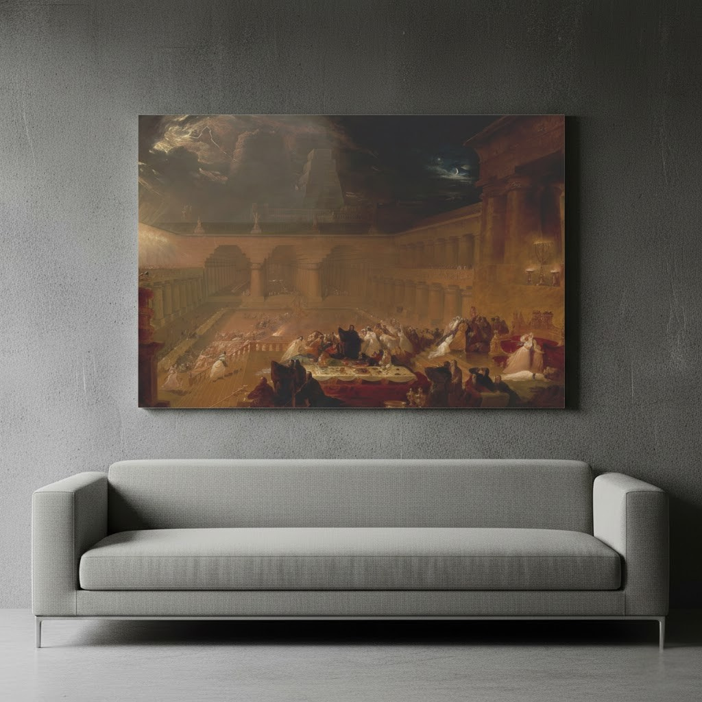Belshazzar’s Feast – John Martin (1821) | Canvas Print