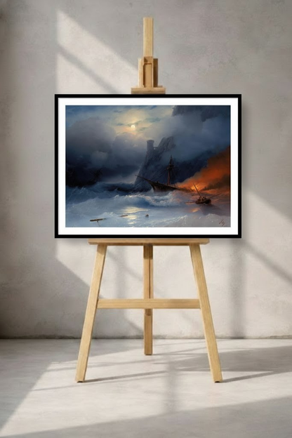 The Tempest – Ivan Aivazovsky (1855) | Archival Framed Giclée Print