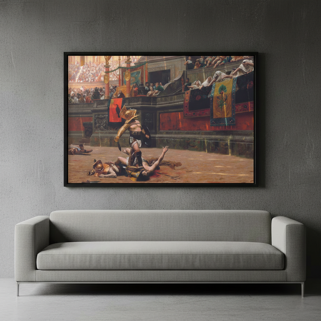 Pollice Verso - Jean Leon Gerome (1872) | Framed Canvas