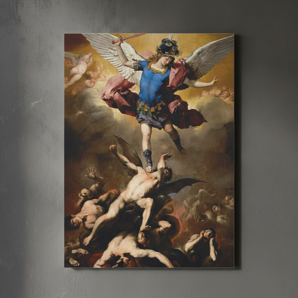 The Fall of the Rebel - Luca Giordano (1666) | Canvas Print