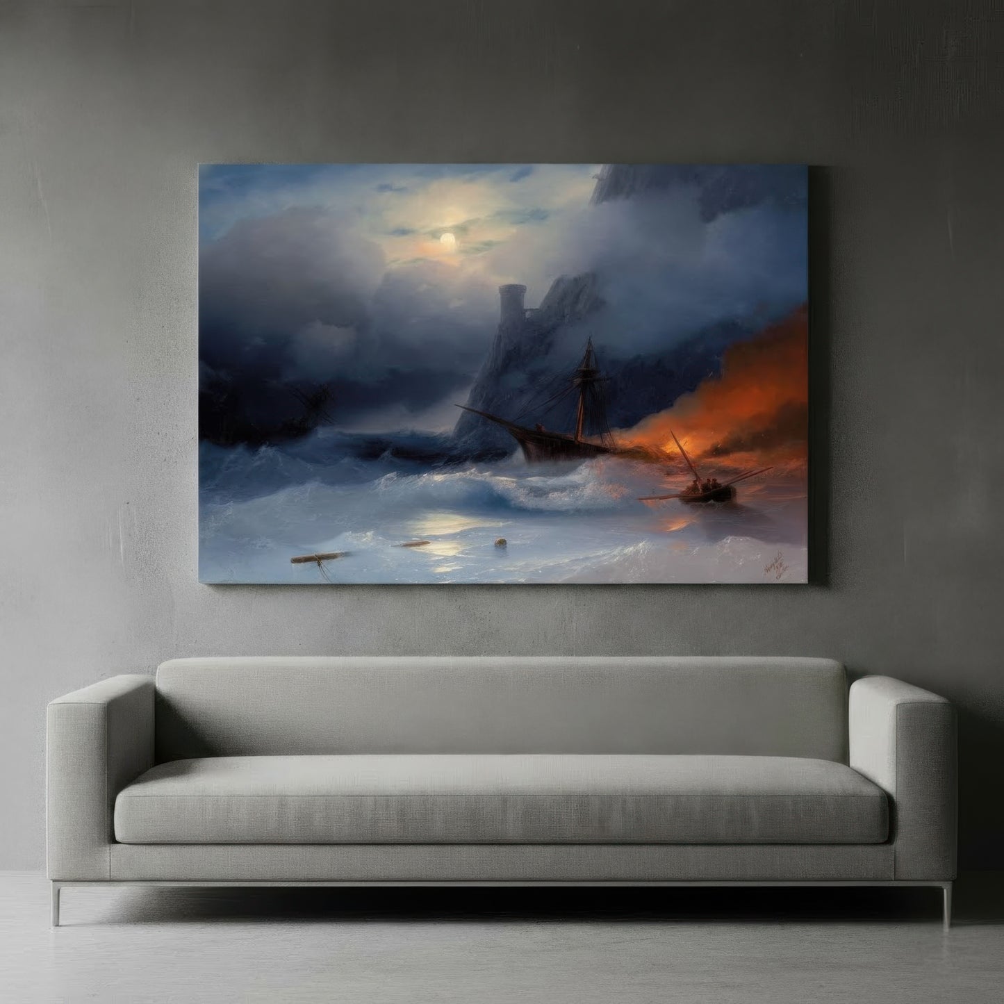 The Tempest – Ivan Aivazovsky (1855) | Canvas Print