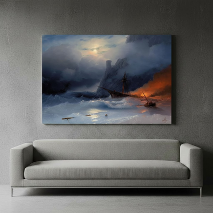 The Tempest – Ivan Aivazovsky (1855) | Canvas Print