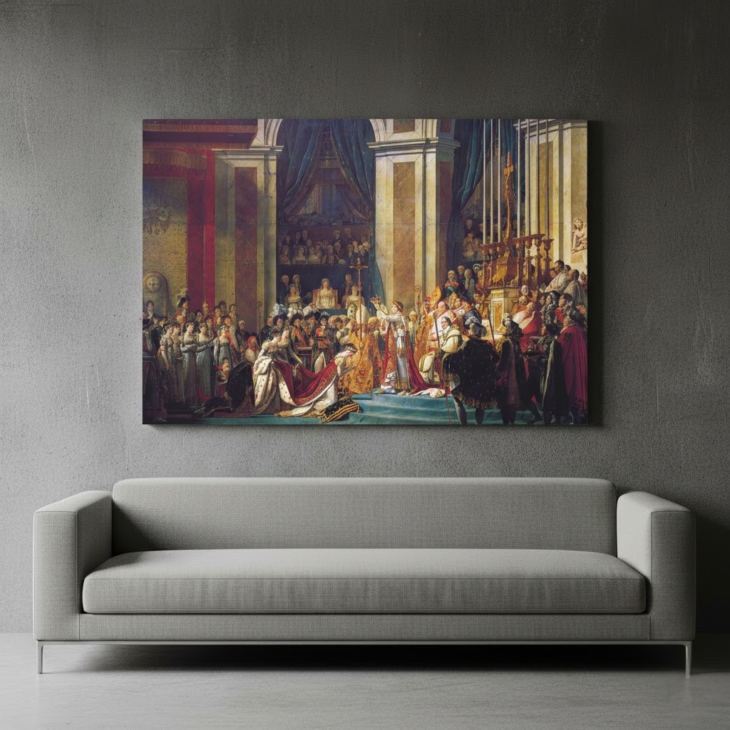 The Coronation of Napoleon - Jacques-Louis David (1807) | Canvas Print
