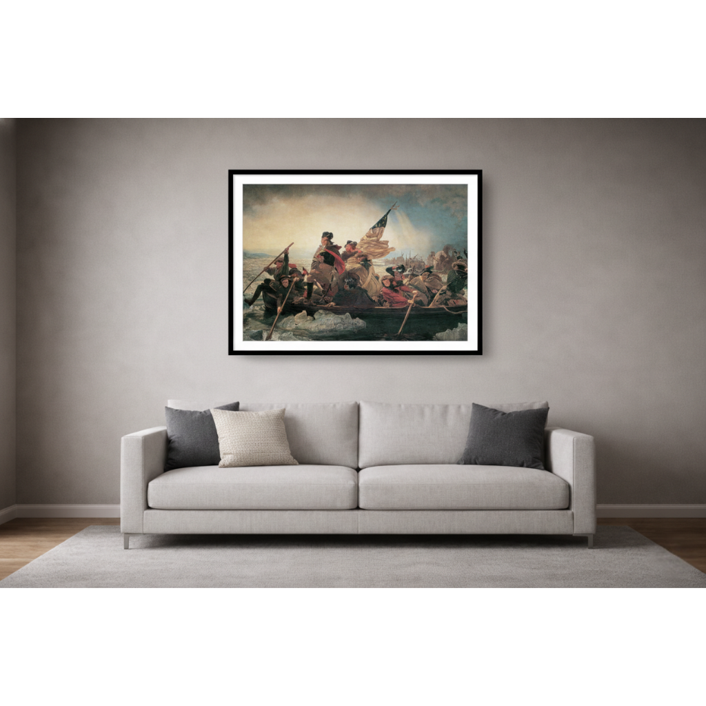Washington Crossing the Delaware – Emanuel Leutze (1851) | Archival Framed Giclée Print