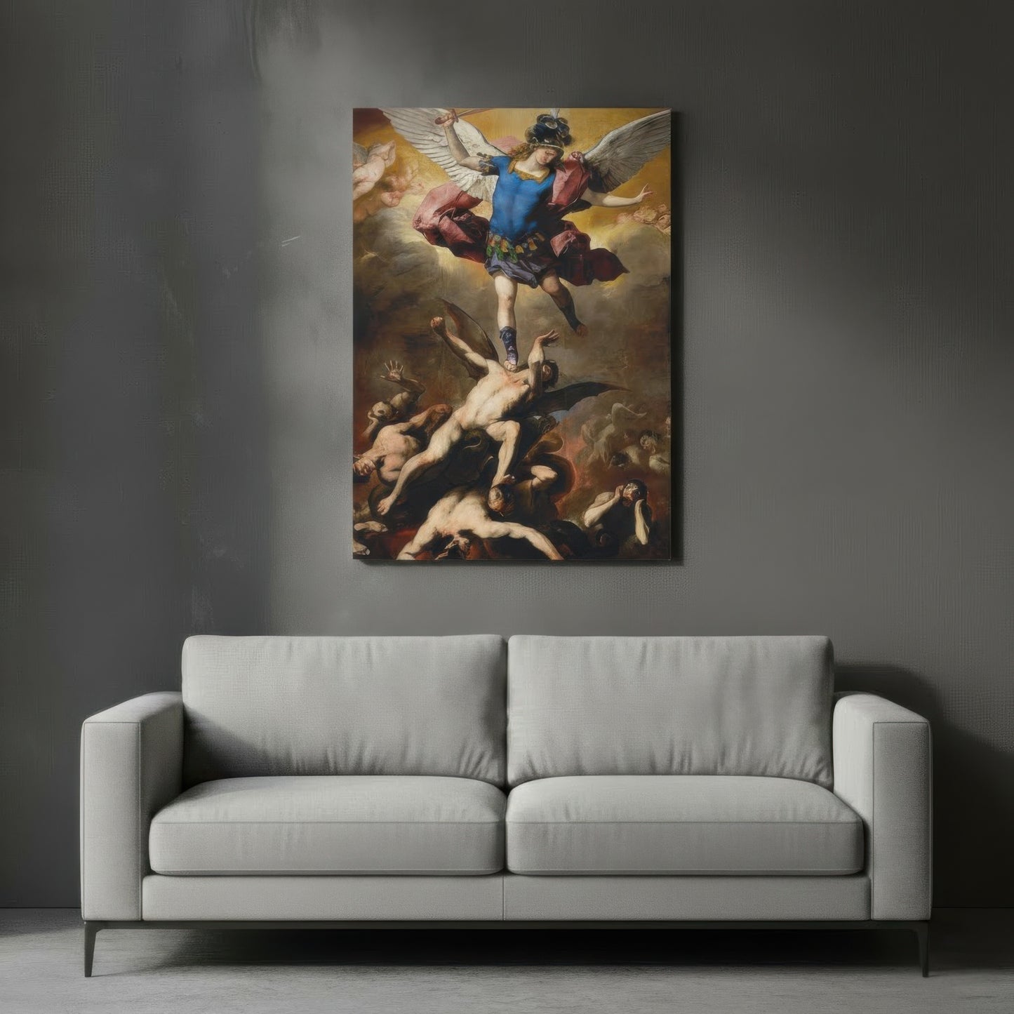 The Fall of the Rebel - Luca Giordano (1666) | Canvas Print