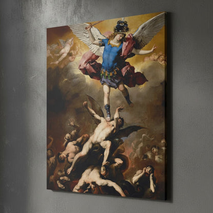 The Fall of the Rebel - Luca Giordano (1666) | Canvas Print