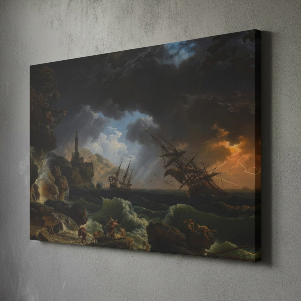 Shipwreck on the Stormy Seas - Claude-Joseph Vernet (1772) | Canvas Print