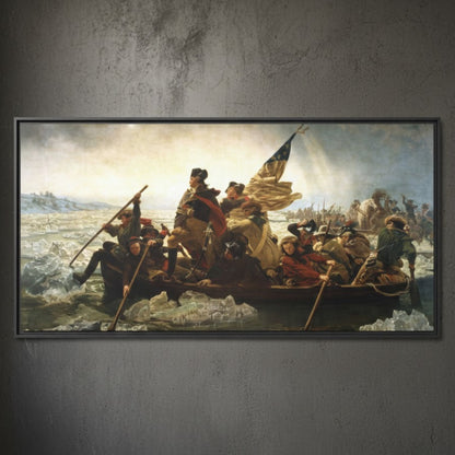 Washington Crossing the Delaware – Emanuel Leutze (1851) | Framed Canvas