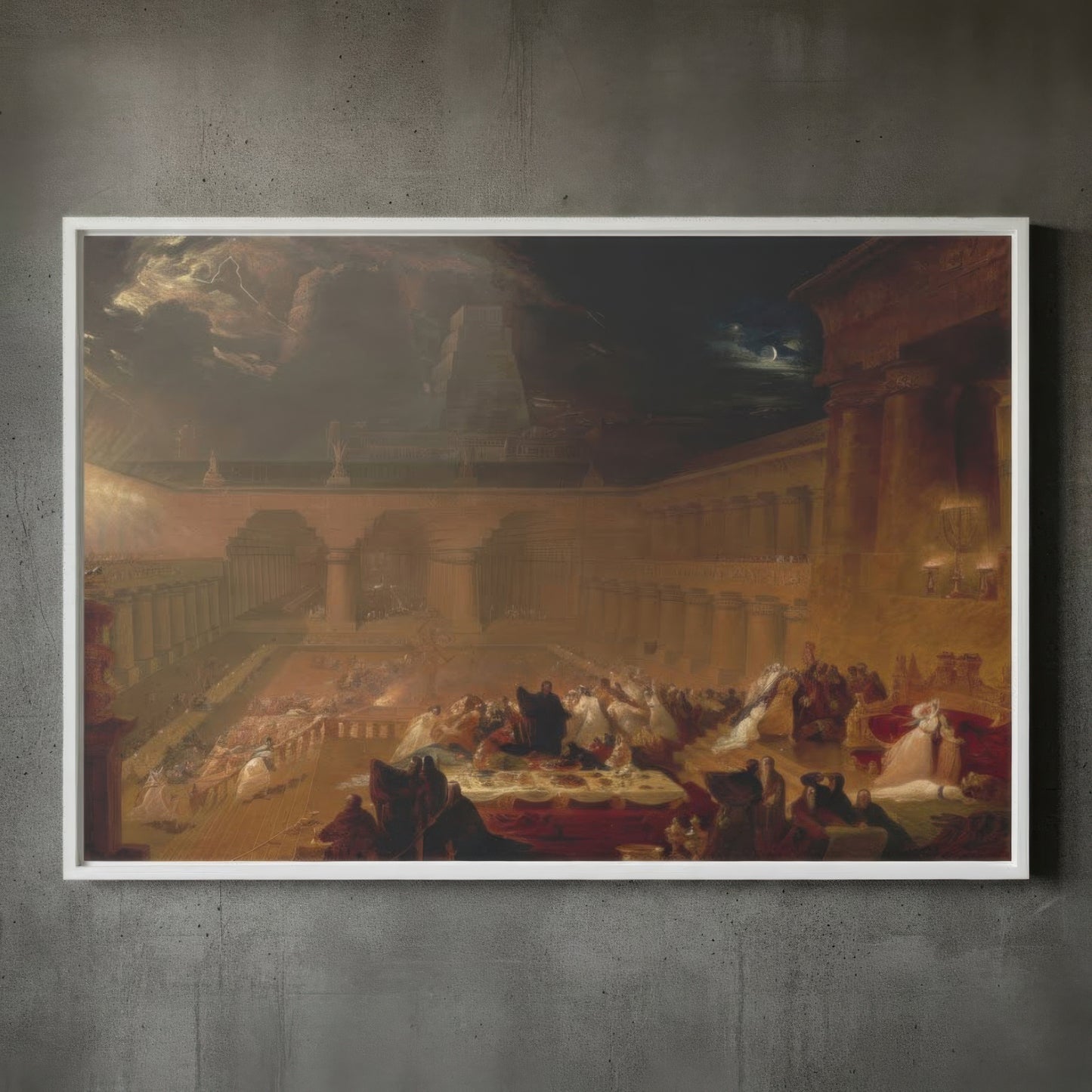 Belshazzar’s Feast – John Martin (1821) | Framed Canvas