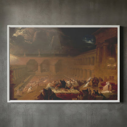 Belshazzar’s Feast – John Martin (1821) | Framed Canvas
