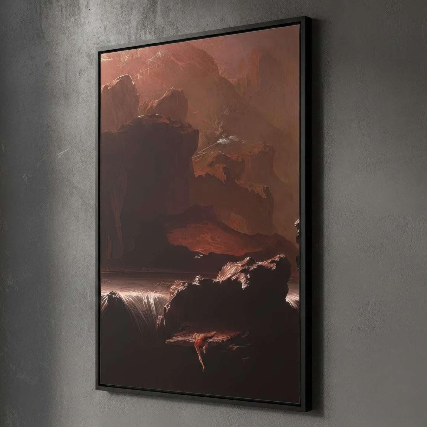 Sadak in Search of Water - John Martin (1812) | Framed Canvas