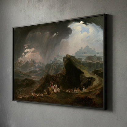 Joshua Commanding the Sun to Stand Still – John Martin (1825) | Framed Canvas