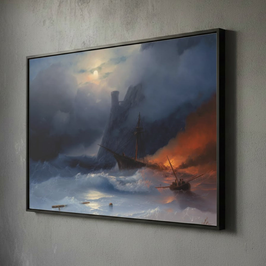 The Tempest – Ivan Aivazovsky (1855) | Framed Canvas