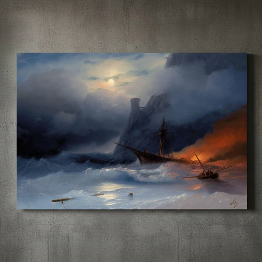The Tempest – Ivan Aivazovsky (1855) | Canvas Print