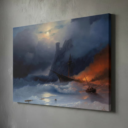 The Tempest – Ivan Aivazovsky (1855) | Canvas Print