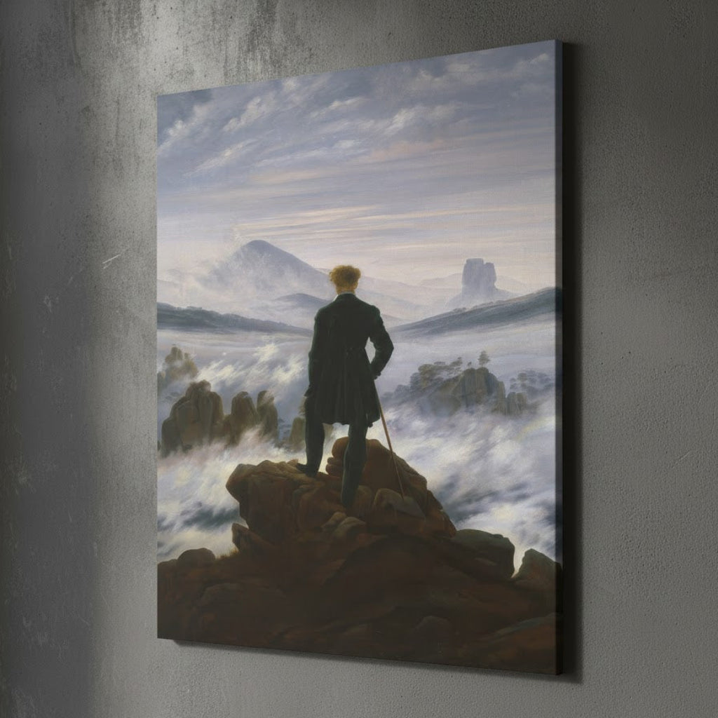 Wanderer Above the Sea Fog - Caspar David Friedrich (1818) | Canvas Print