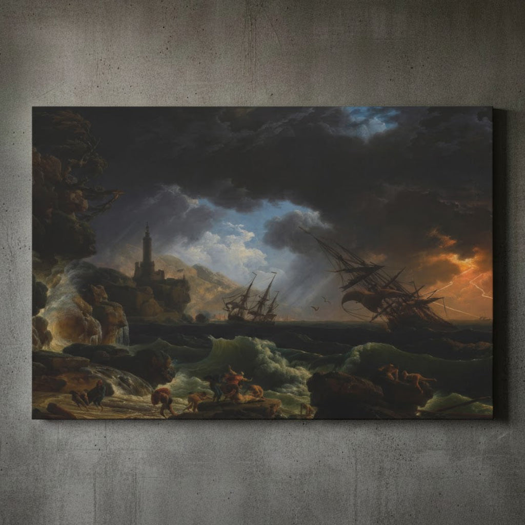 Shipwreck on the Stormy Seas - Claude-Joseph Vernet (1772) | Canvas Print