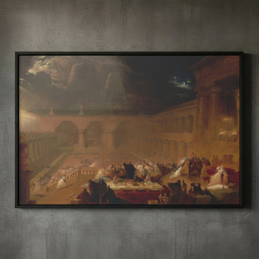 Belshazzar’s Feast – John Martin (1821) | Framed Canvas
